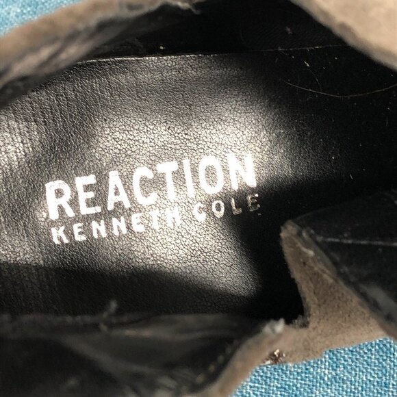 Kenneth Cole  REACTION Taupe Suede Loop Here We Go Embellished Ankle Booties 7 - Picture 10 of 16